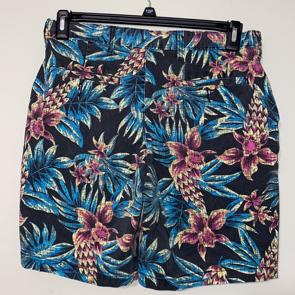 George 32 men’s flat front black tropical print - Picture 4 of 8